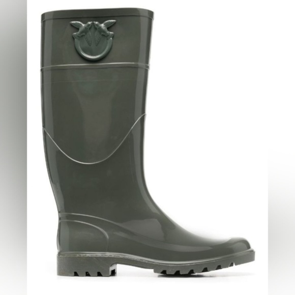PINKO Love-embossed wellington boots .NWOT .(  big for me) - Picture 11 of 12